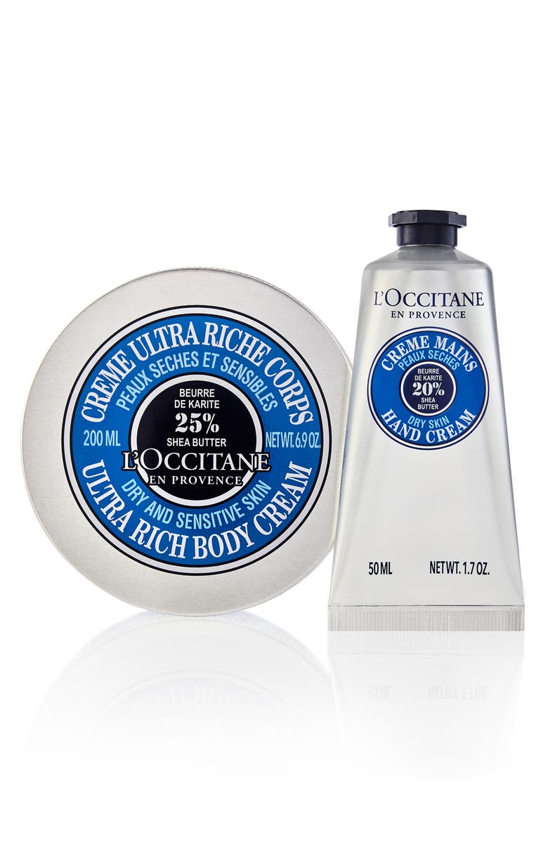 L'Occitane Nourishing Shea Butter Body & Hand Duo (Limited Edition) $69 Value, Main, color, 