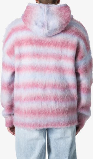 Stripe Brushed Hoodie Sweater