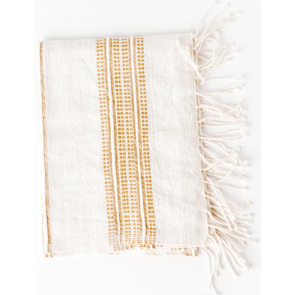 Creative Women Aden Cotton Hand Towel In Brown