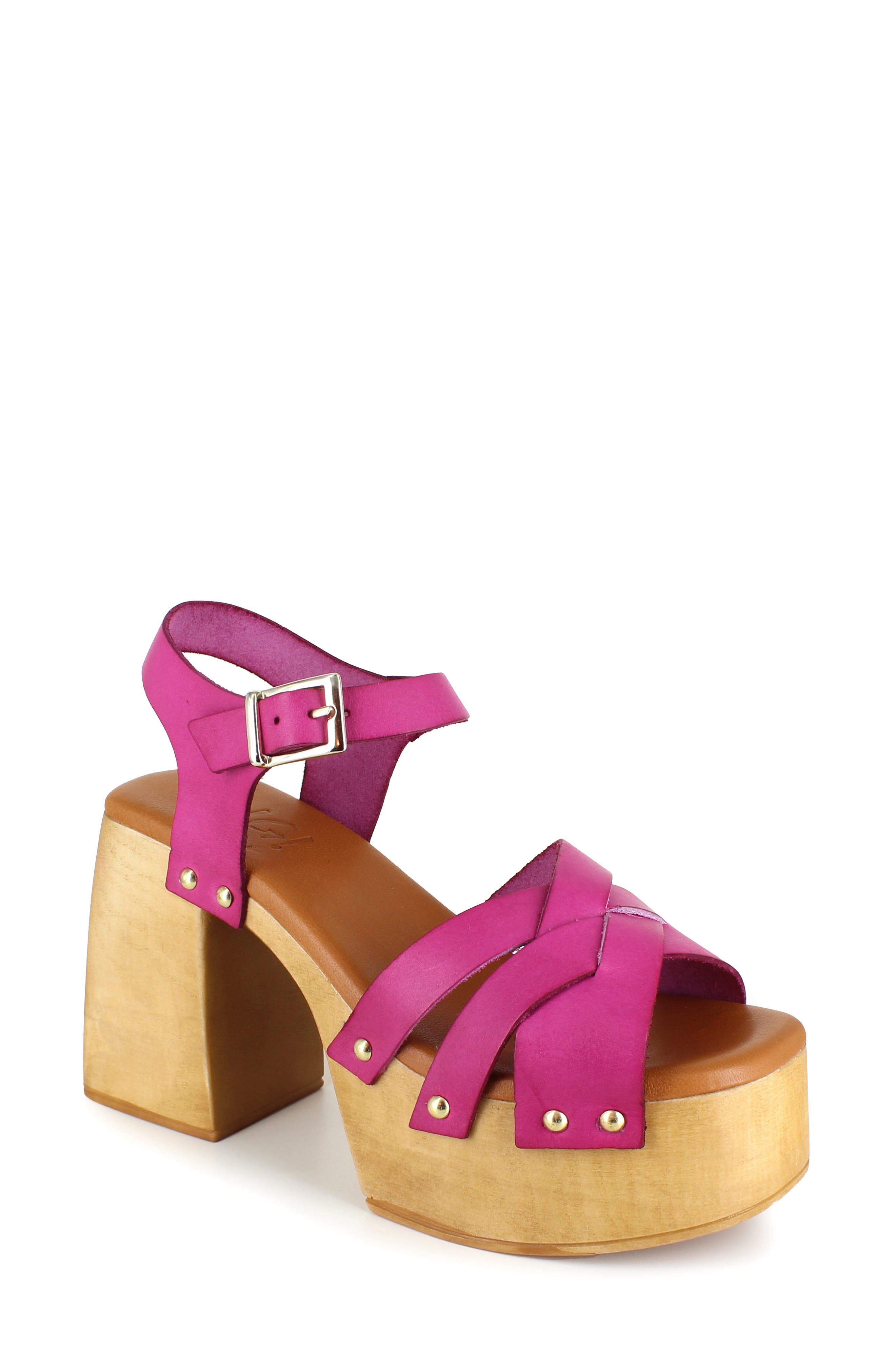 Marcy Platform Sandal, Main, color, FUSCHA LTH