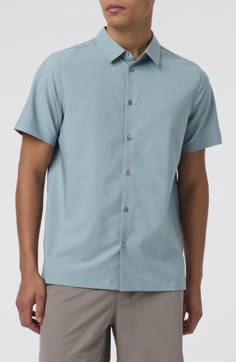 Manhattan Short Sleeve Button-Up Shirt