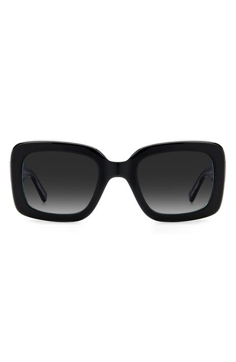 bellamys 52mm gradient rectangular sunglasses