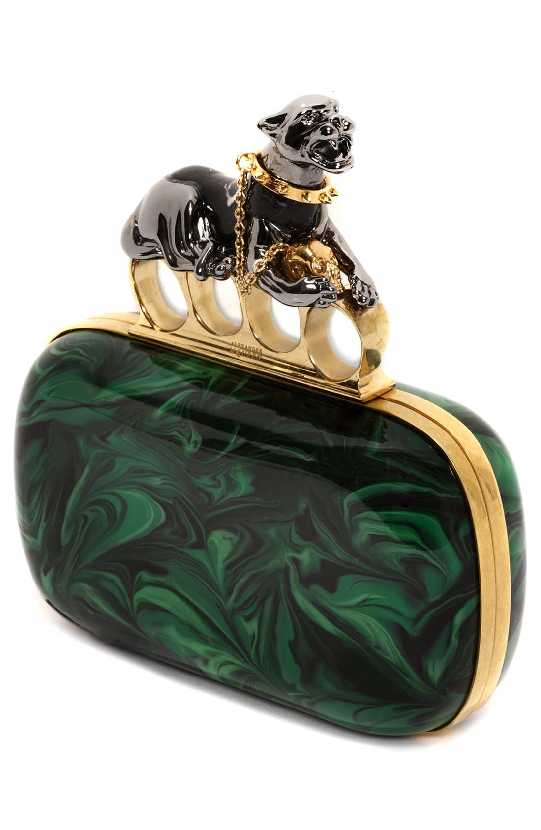 McQueen Alexander McQueen Panther Knuckle Clutch | Nordstrom