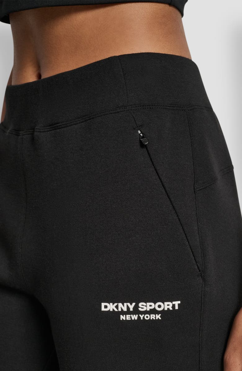 DKNY Cotton Blend Joggers, Alternate, color, Black