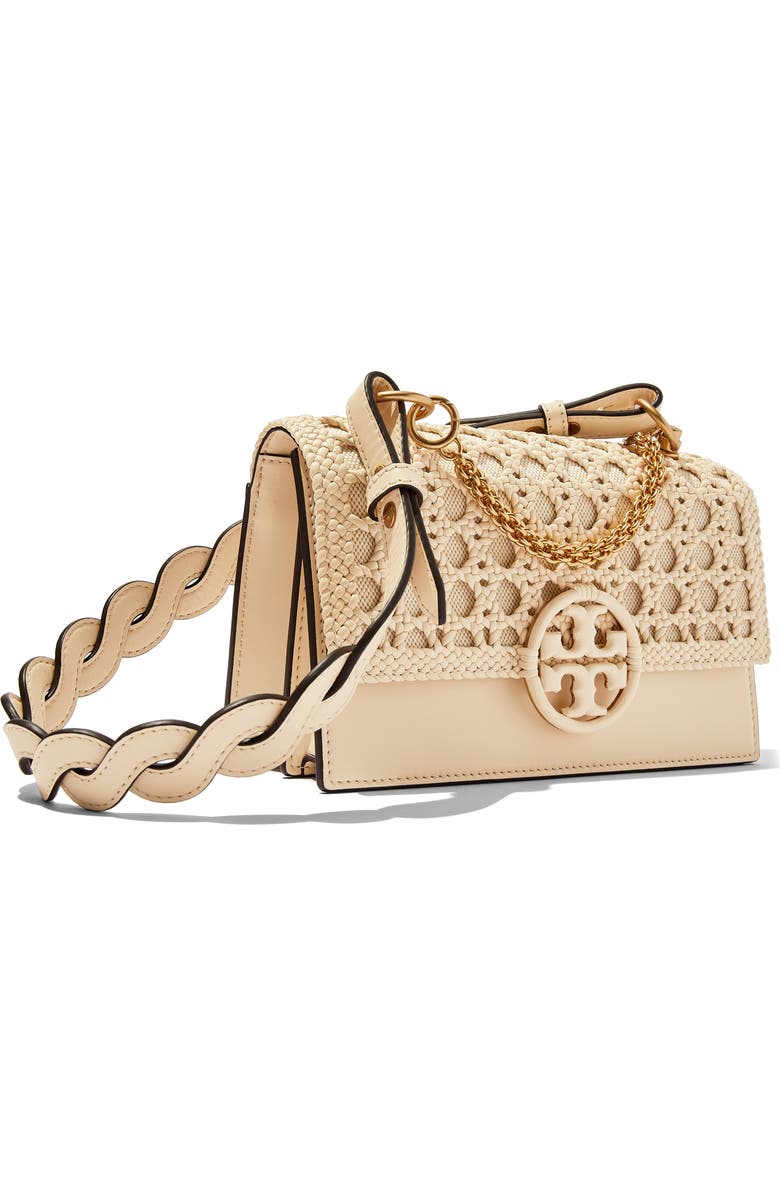 Tory Burch Miller Basketweave Leather Shoulder Bag, Alternate, color,