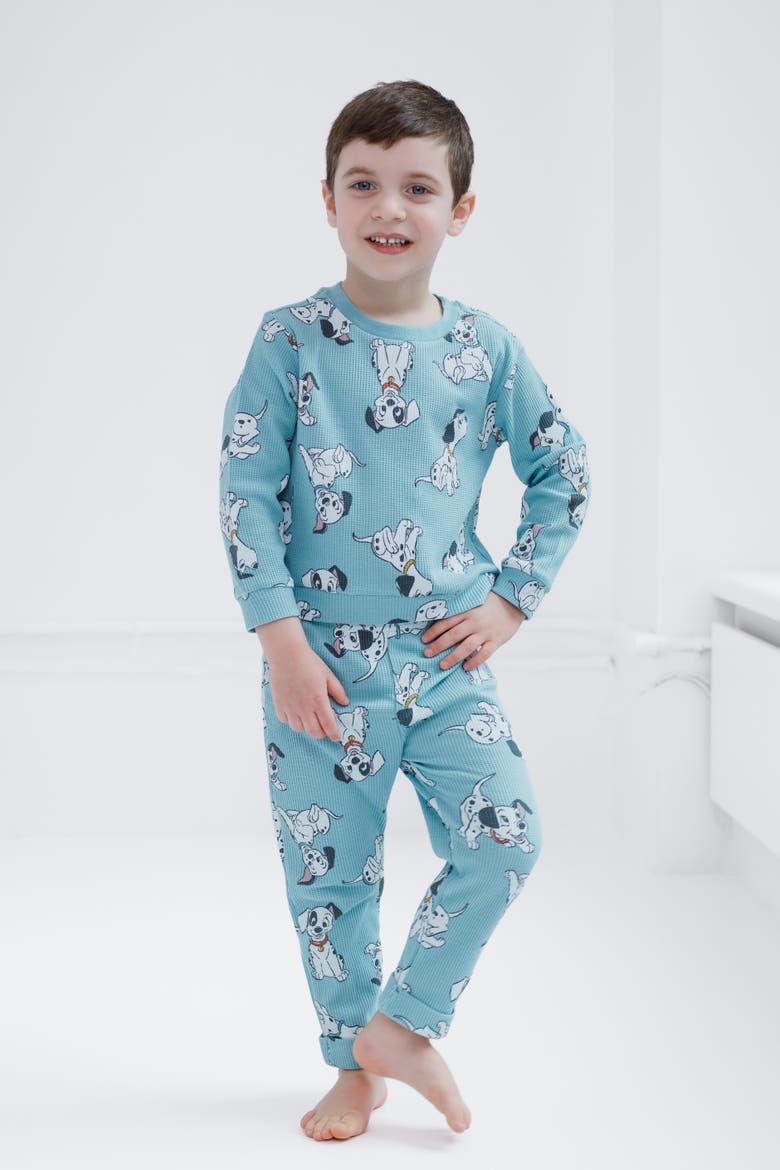 101 Dalmatians Loungewear 2-Piece Sweatshirt and Pants Set, Alternate, color, Dalmatians Sage Green