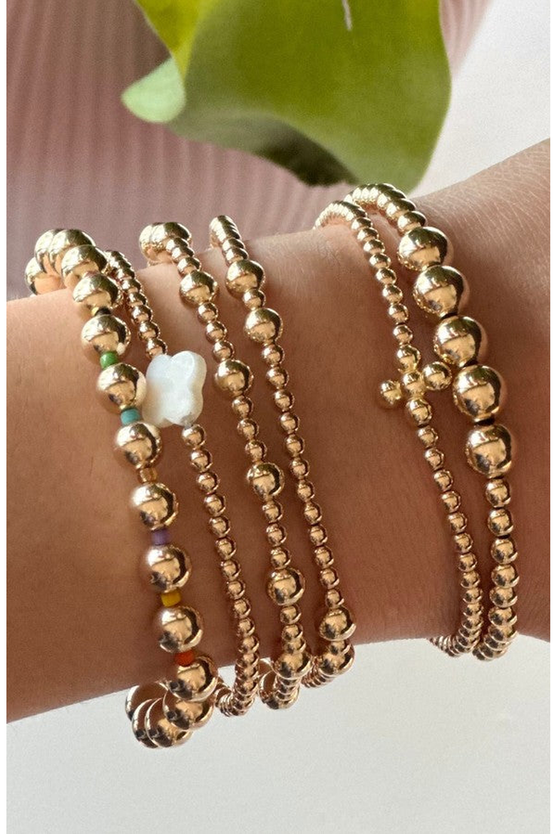 Alternating 3mm 5mm Bead Bracelet, Alternate, color, 6.5 Inch