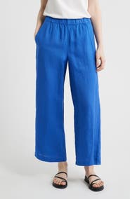 Eileen Fisher Linen Wide Leg Pants