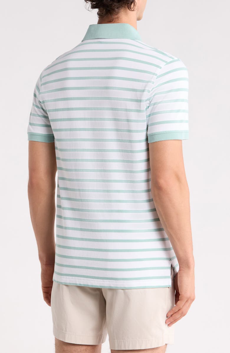 Brooks Brothers Short Sleeve Pique Polo, Alternate, color, Aquifer Green/ White