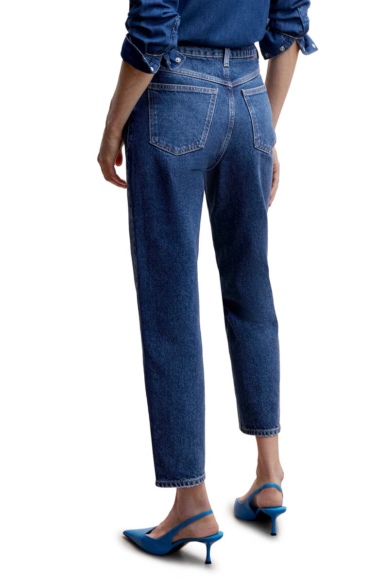 MANGO High Waist Nonstretch Denim Mom Jeans, Alternate, color, 