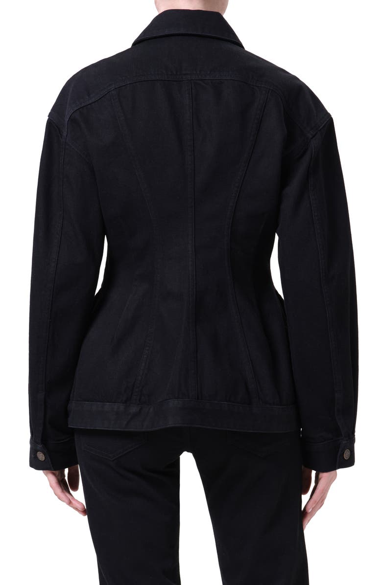AGOLDE Myra Structured Denim Jacket, Alternate, color, Cover Od Black