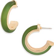 NORDSTROM RACK Frosted Resin Hoop Earrings