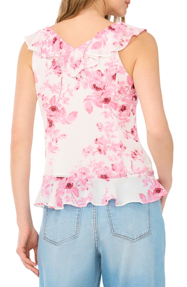 1.STATE V-Neck Ruffle Top, Alternate, color, Orchid Smoke