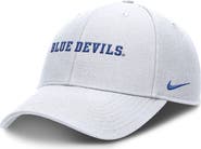 Nike Men's Nike White Duke Blue Devils 2025 On-Field Rise Performance Adjustable Hat