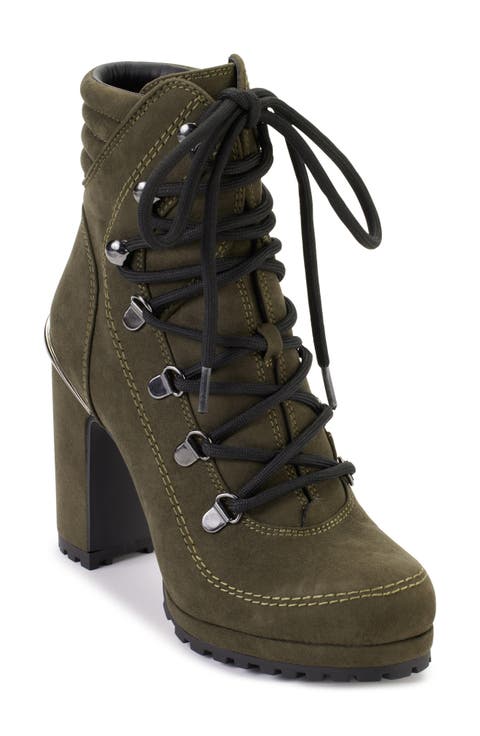 Linni Lace-Up Platform Bootie (Women)