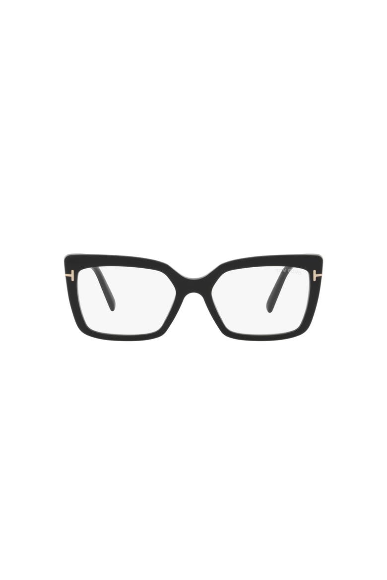 55mm Rectangle optical glasses, Alternate, color, Black
