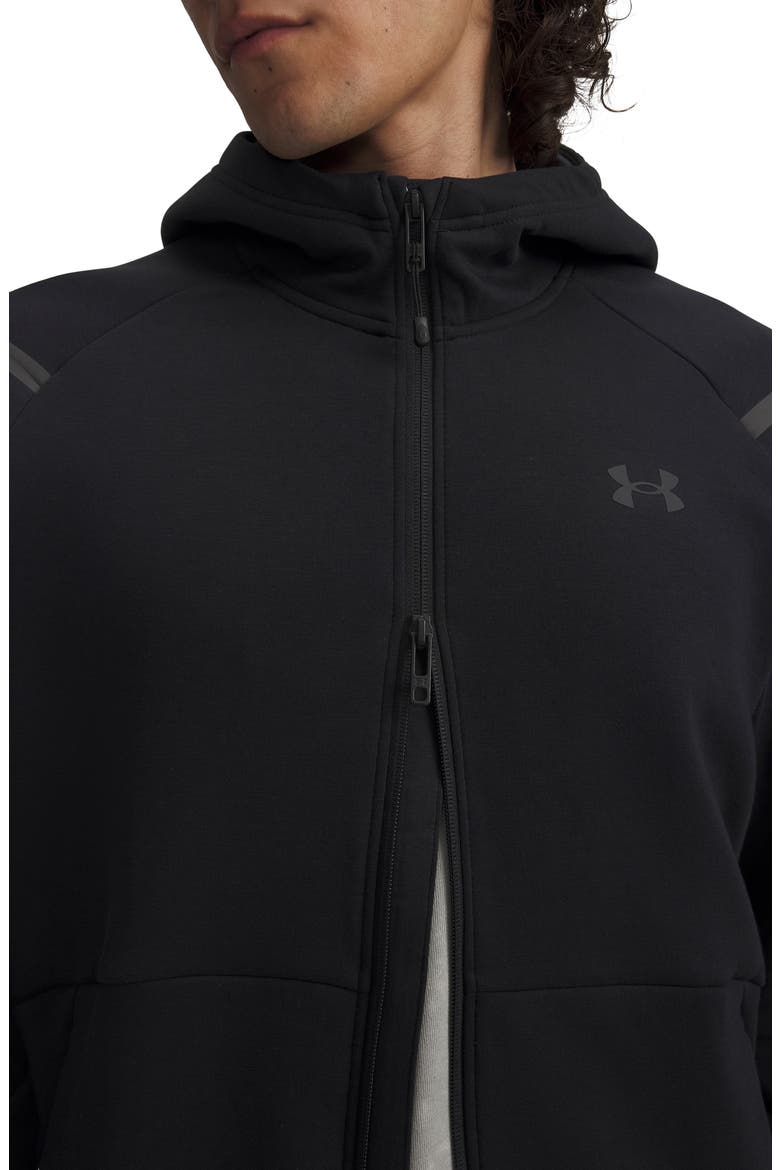 Unstoppable Fleece Zip Hoodie, Alternate, color, 001 BLACK