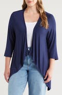 24seven Comfort Apparel Open Front Cardigan