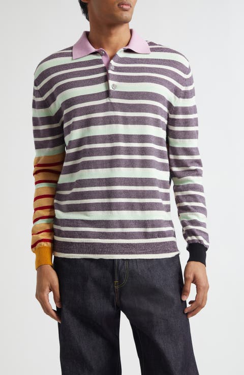 Carl Stripe One of a Kind Polo