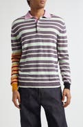 Waste Yarn Project Carl Stripe One of a Kind Polo