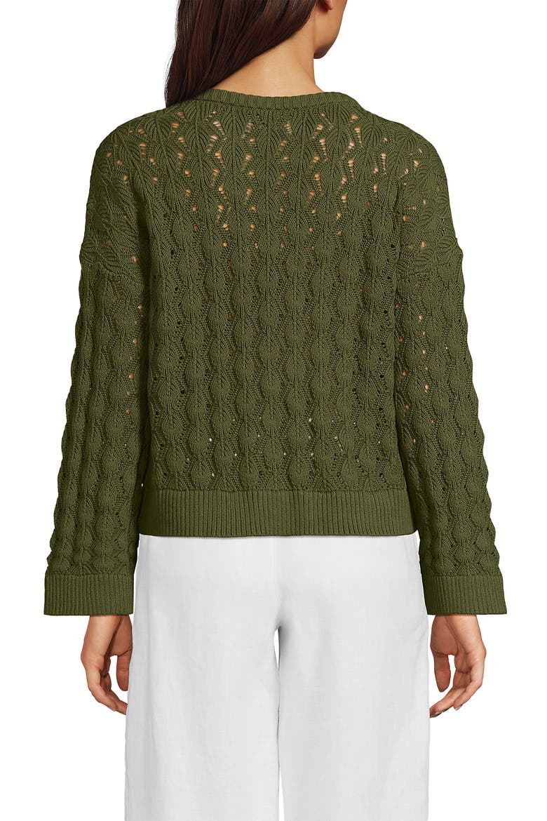 Drifter Tie Notch Neck Sweater, Alternate, color, Artichoke