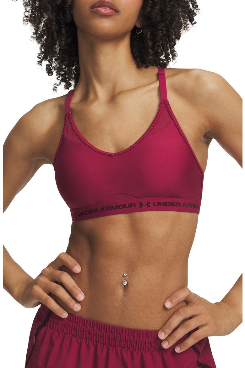 Crossback Low Impact Sports Bra, Main, color, CLARET