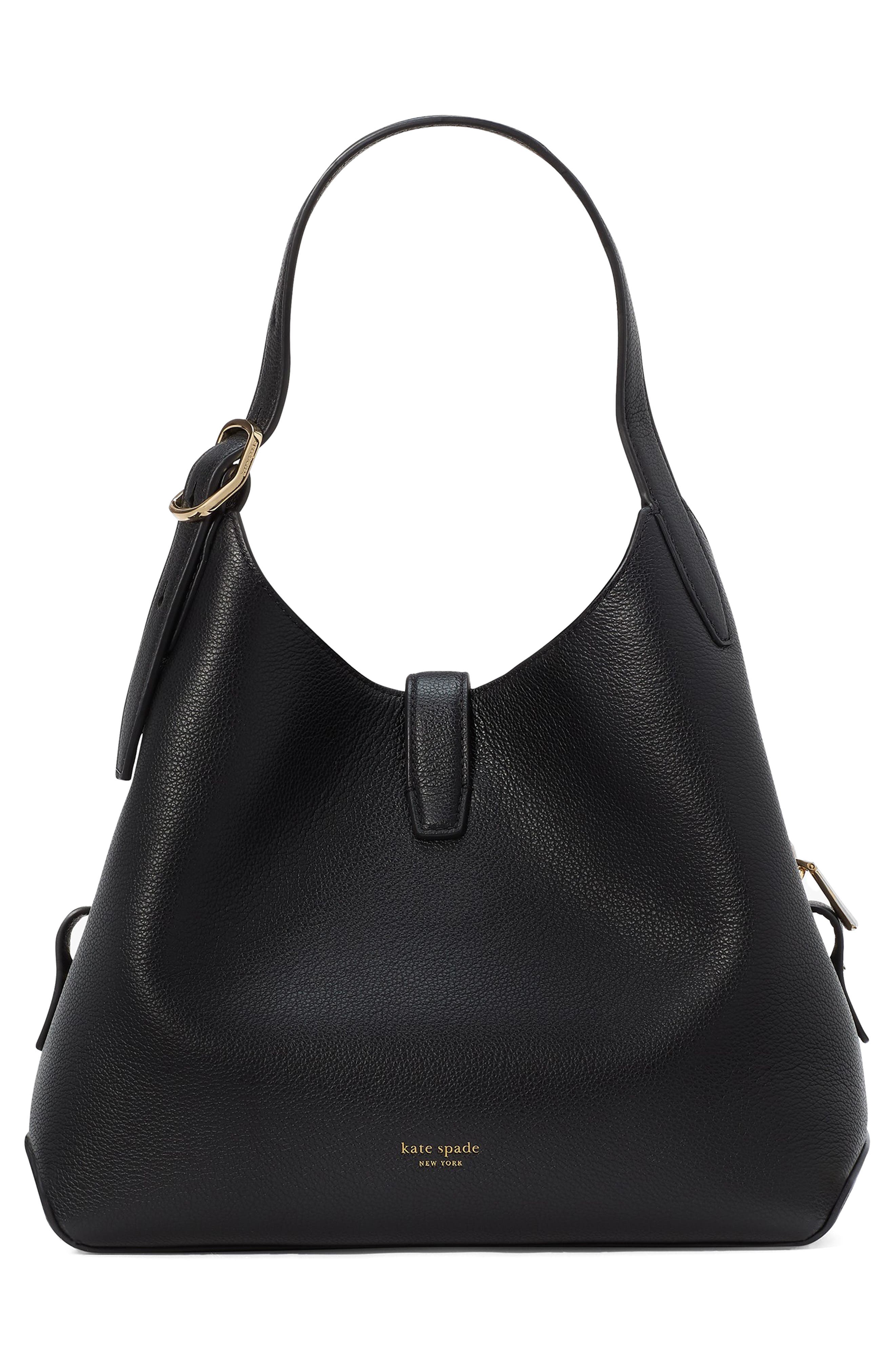 Kate Spade New York deco pebbled leather shoulder bag, Alternate, color, 