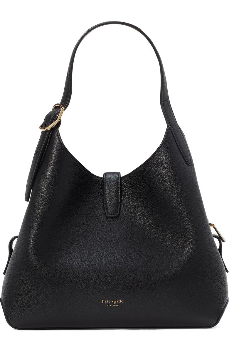 Kate Spade New York deco pebbled leather shoulder bag, Alternate, color,