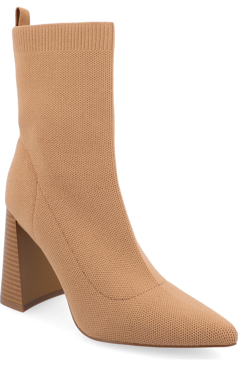 Journee Collection Noralinn Bootie, Main, color, Tan