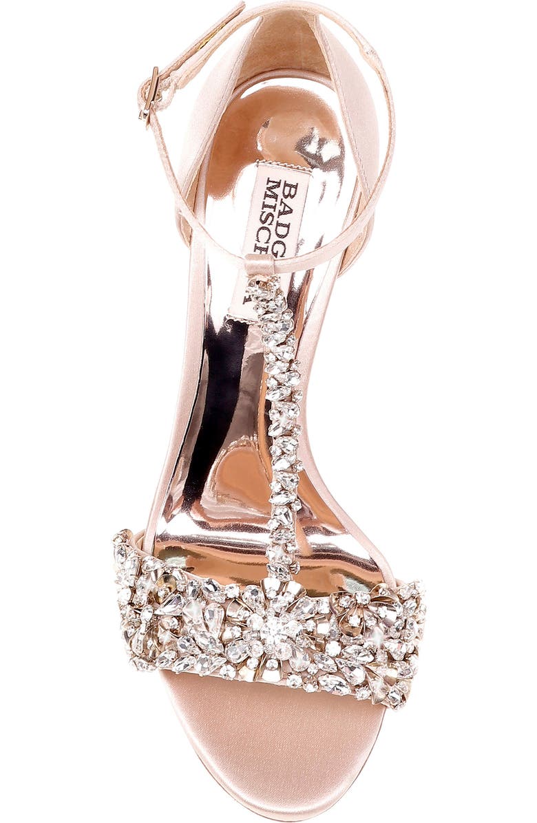Badgley Mischka Collection Badgley Mischka Crystal Embellished Sandal, Alternate, color,