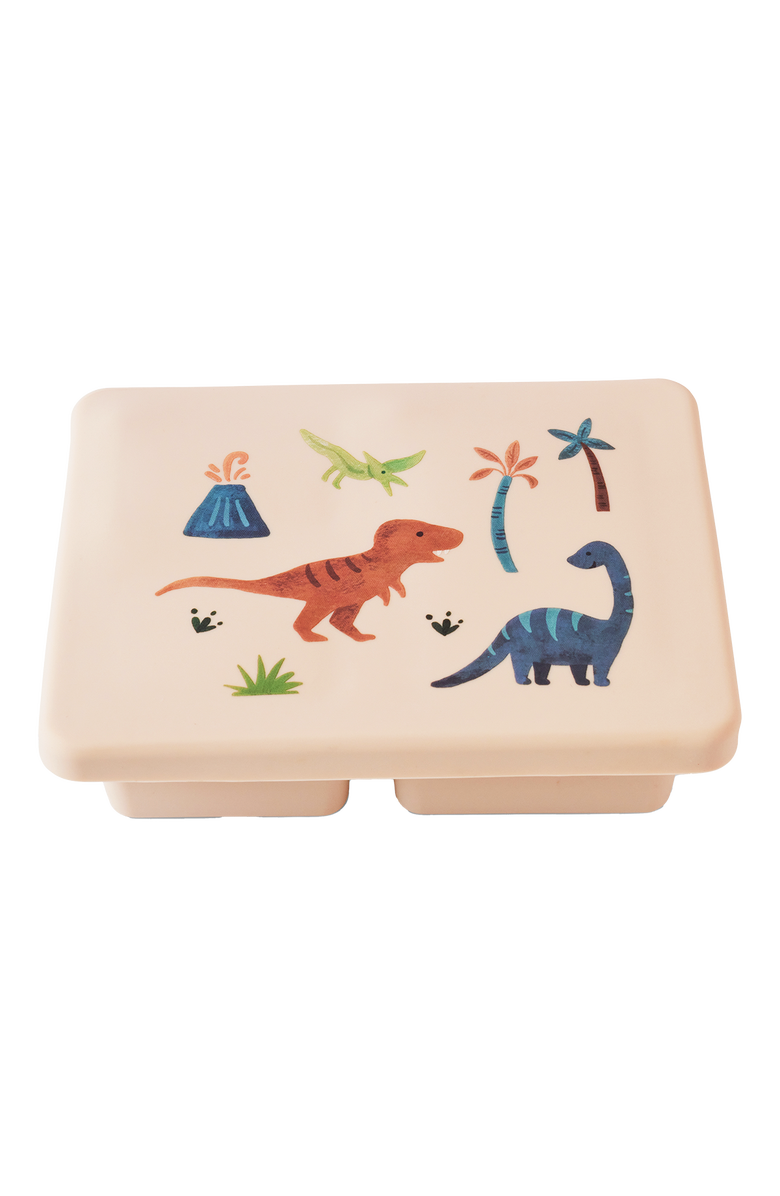 Austin Baby Co Silicone Mini  Bento Box, Alternate, color, Dinosaur Warm Cream