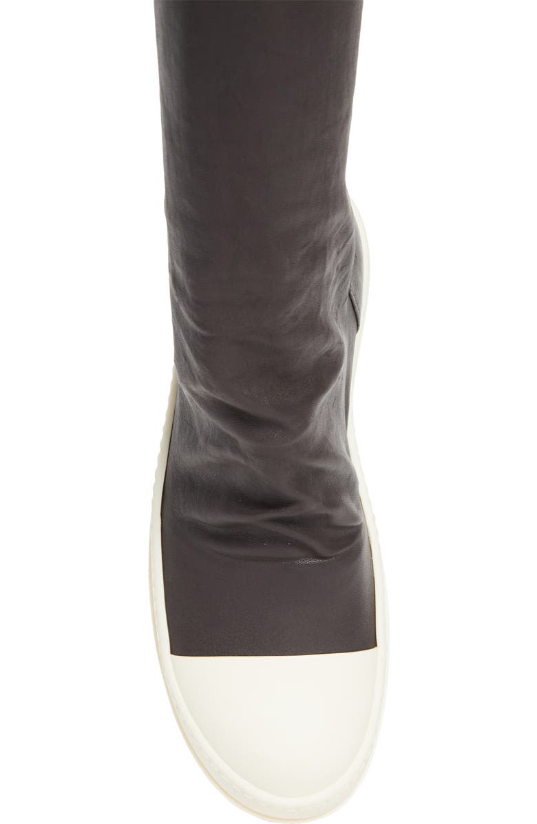 Rick Owens Stocking Sneaks Thigh High Sneaker, Alternate, color, Dark Dust/ Milk/ Milk