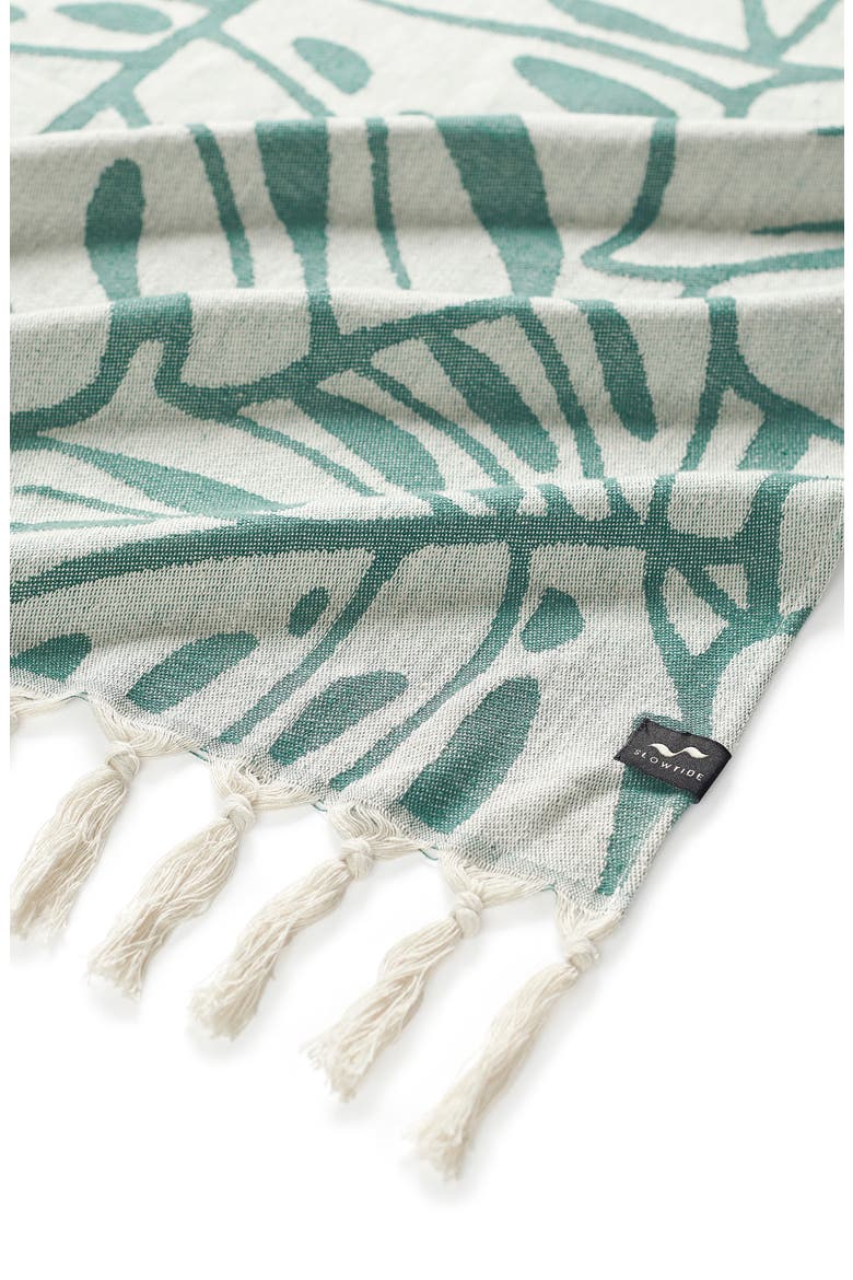 Tarovine Turkish Beach Towel, Alternate, color, SAGE GREEN