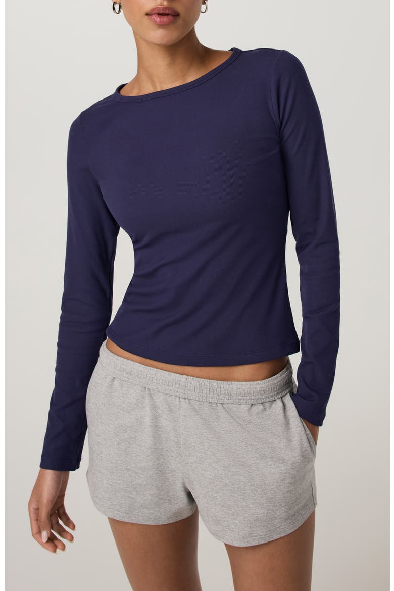Pose Long Sleeve T-Shirt, Main, color, VELVET VIOLET