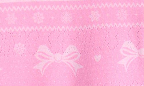 Skims Fair Isle Plush Pointelle Short Pajamas In Neutral