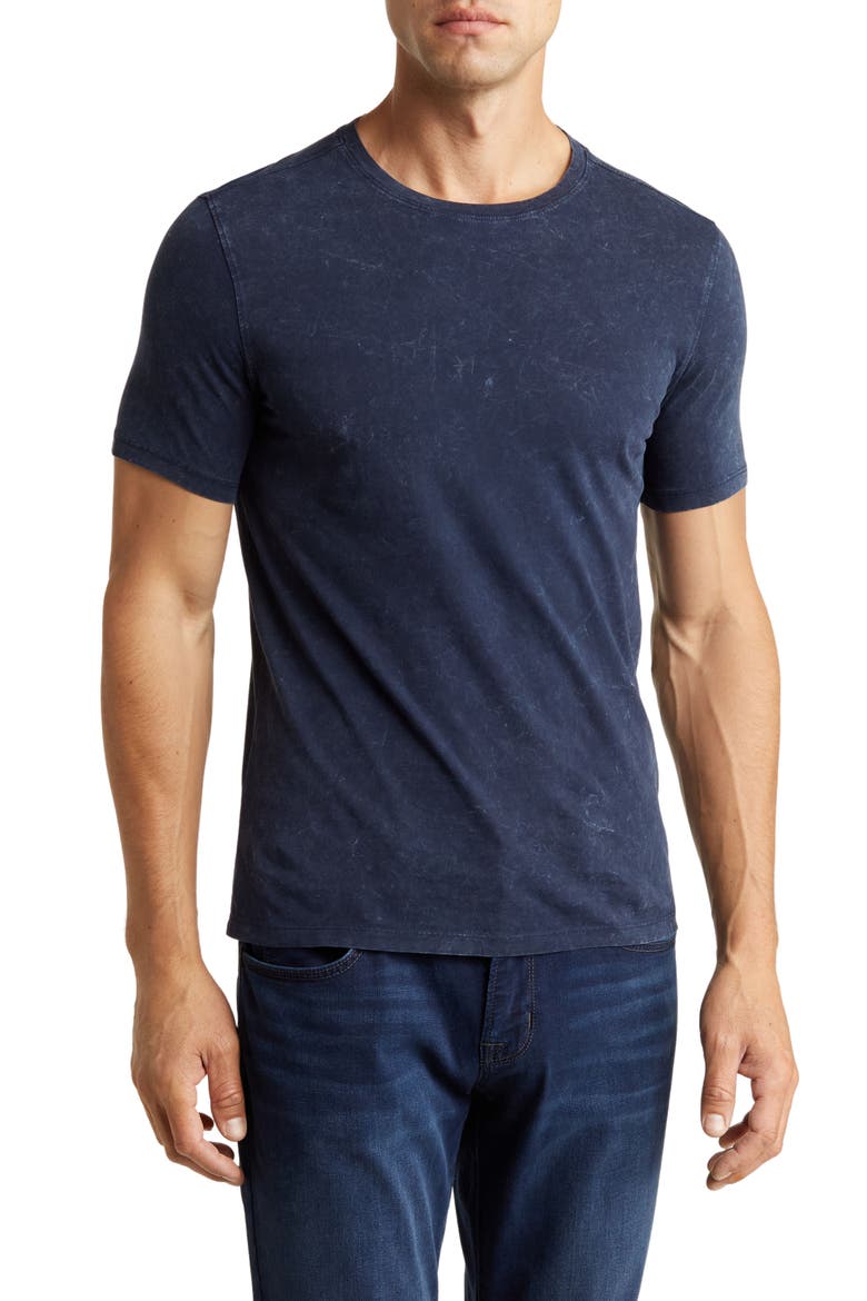 Marble Wash T-Shirt, Main, color, NAVY