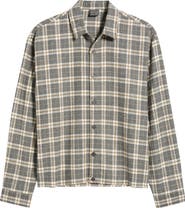 SANTO STUDIO Scobello Plaid Flannel Button-Up Shirt