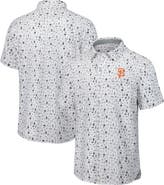 Tommy Bahama Men's Tommy Bahama Gray San Francisco Giants Nova Wave Riptide Rally Camp Button-Up Short Sleeve Shirt