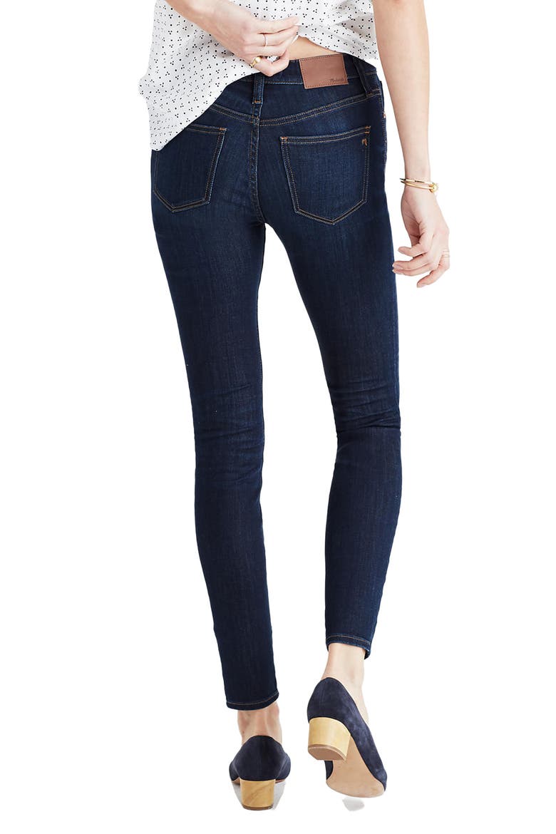 9-Inch High Rise Skinny Jeans, Alternate, color, LARKSPUR
