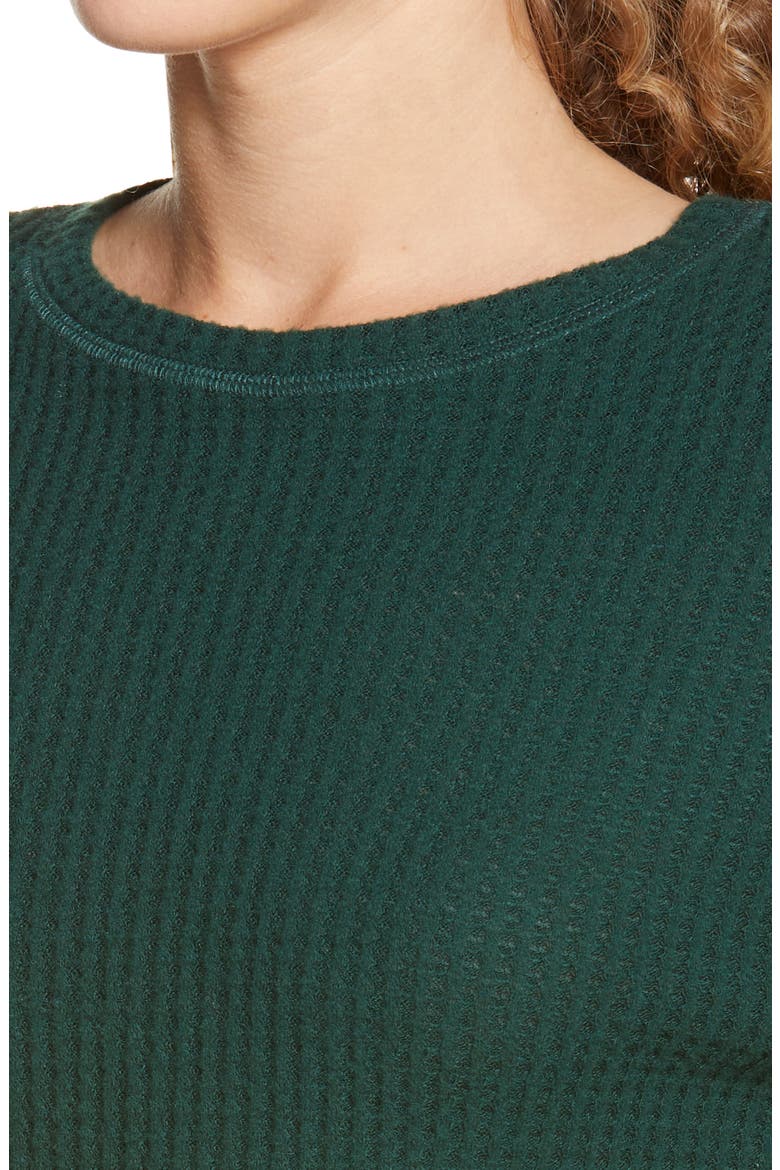 Brushed Up Crop Pullover, Alternate, color, FOREST GREEN