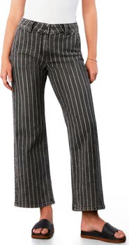 Wash Lab Denim Kellie High Waist Relaxed Straight Leg Jeans