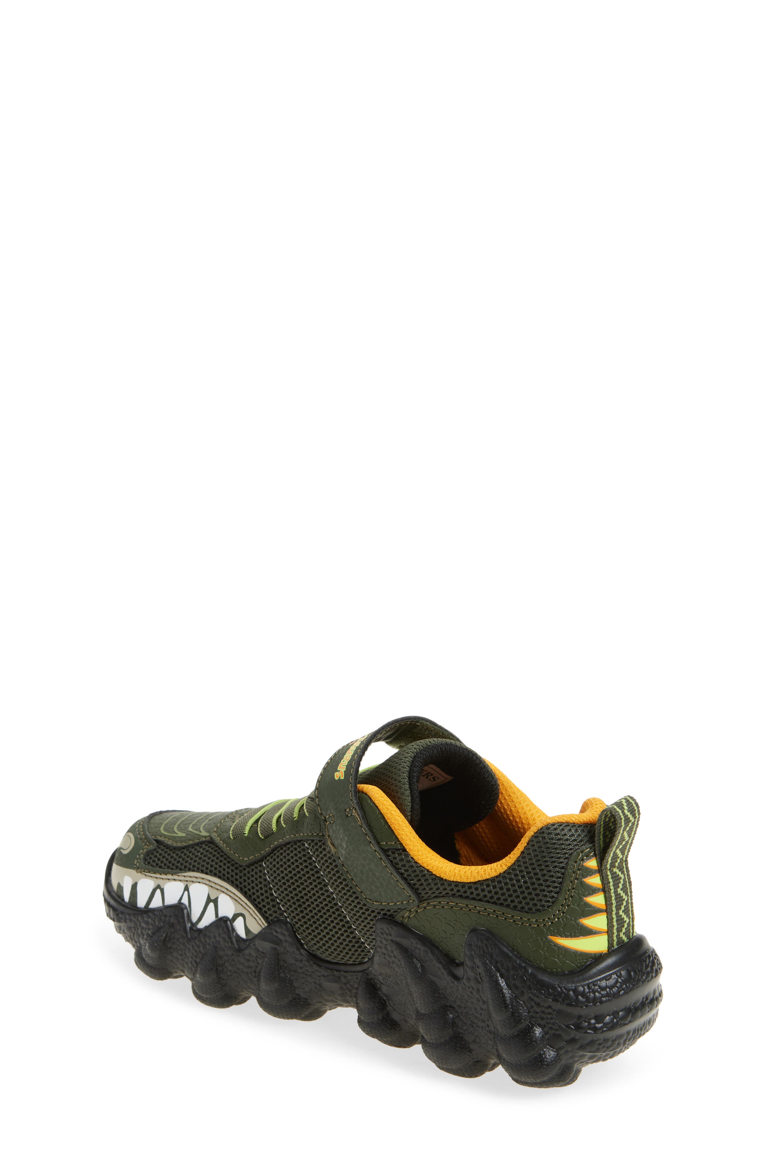 SKECHERS Skech-O-Saurus 2.0 Light-Up Sneaker, Alternate, color, Olive
