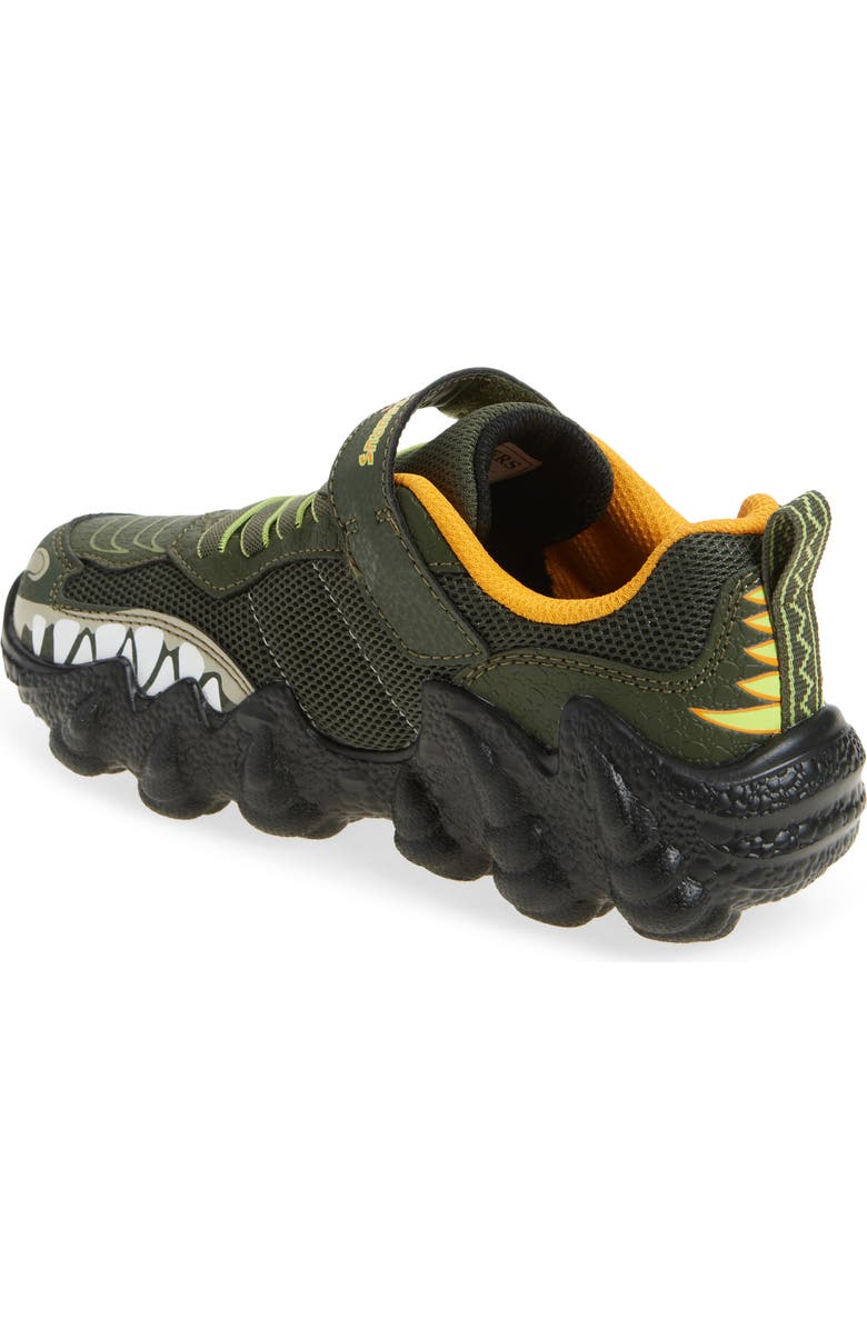 SKECHERS Skech-O-Saurus 2.0 Light-Up Sneaker, Alternate, color, Olive