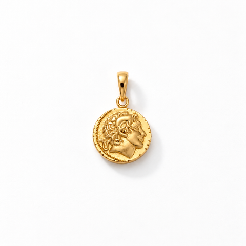 Gold-Tone Classic Coin Pendant