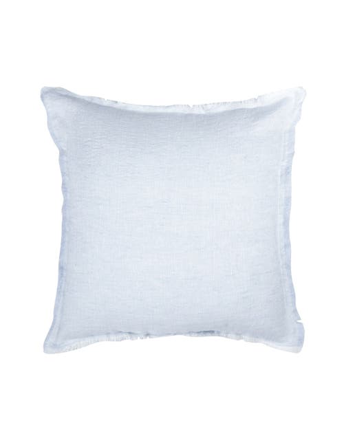 Anaya Fringe Soft Linen Pillow Cover Only In Sky Blue