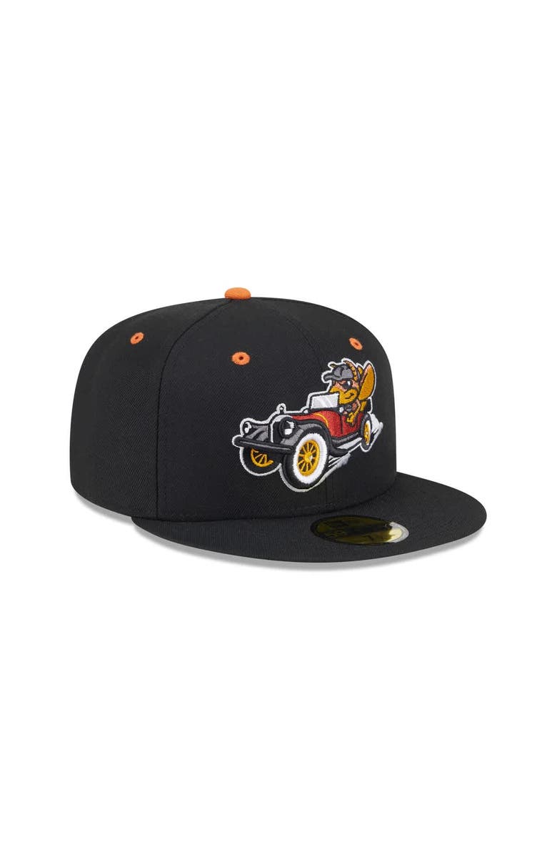 New Era Men's New Era  Black Winston-Salem Dash Theme Nights 59FIFTY Fitted Hat, Alternate, color, 