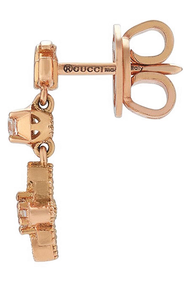 Gucci Flora Diamond Earrings, Alternate, color, 