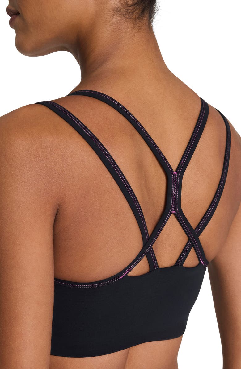 SPANX<sup>®</sup> Keep Chill Faux Layer Sports Bra, Alternate, color, Very Black