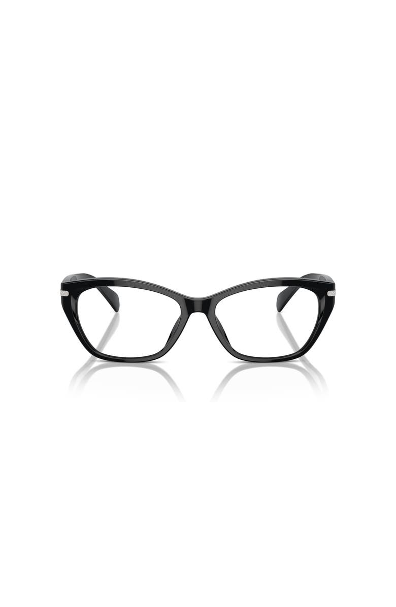 RALPH 55mm Rectangle optical glasses, Alternate, color, Black