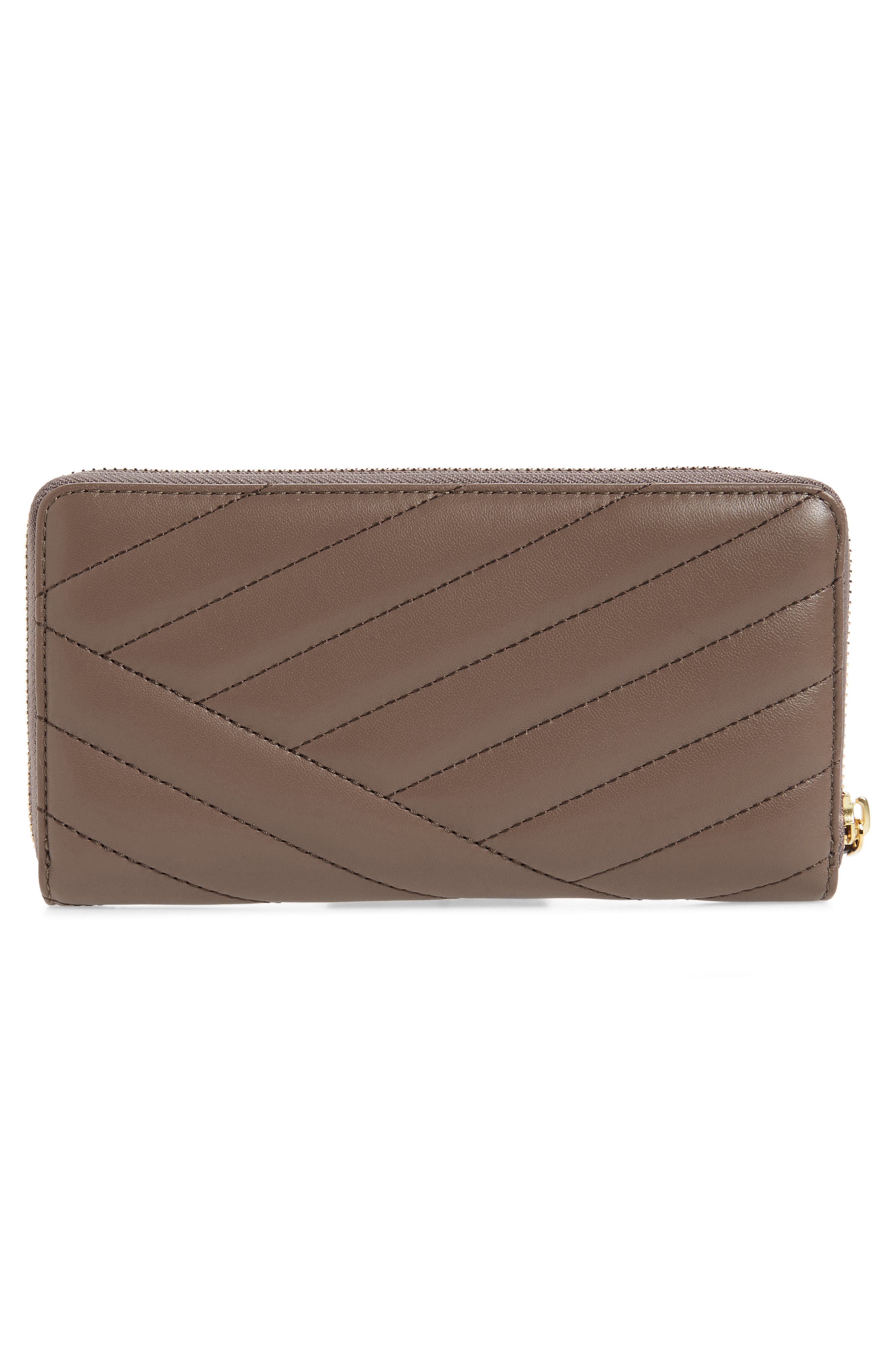 Tory Burch Kira Chevron Quilted Zip Leather Continental Wallet (Women ...